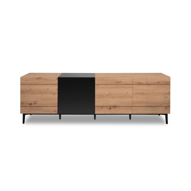 CaliCosy Buffet bas 4 deuren decor licht hout l200 cm nola 2932062 large