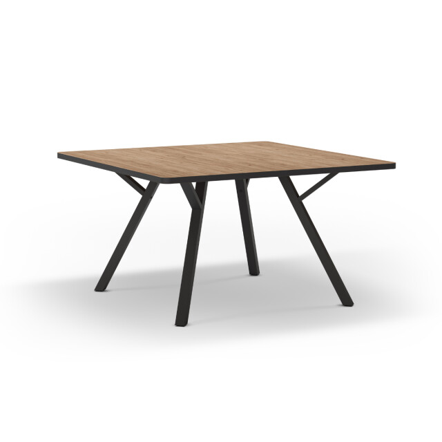 CaliCosy Vierkante tafel met zwarte metalen poten l136 x b136 cm beni 3079550 large