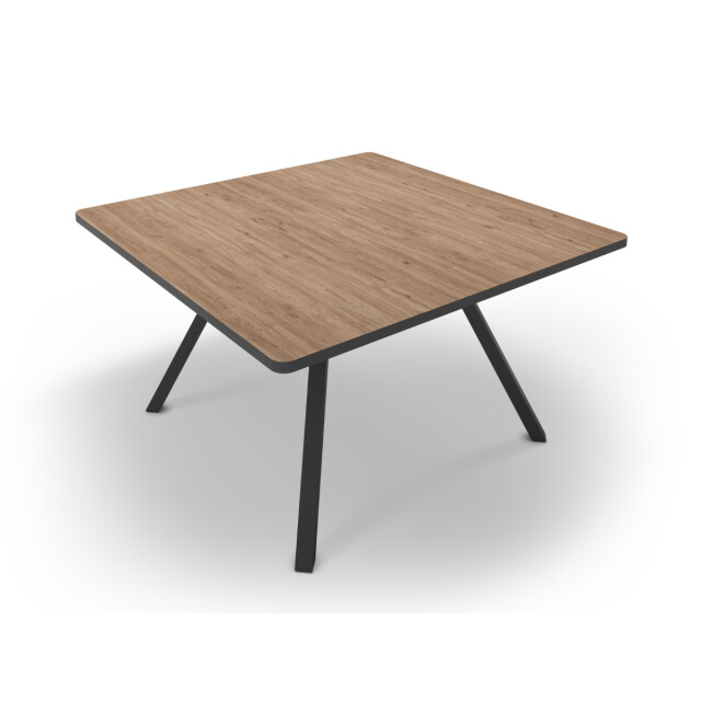 CaliCosy Vierkante tafel met zwarte metalen poten l136 x b136 cm beni 3079550 large