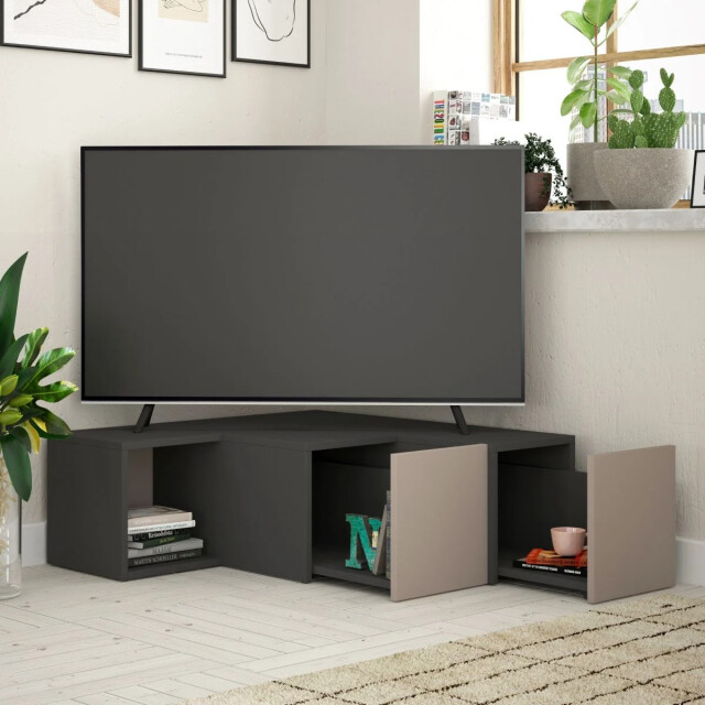 CaliCosy Tv-hoekmeubel met 2 laden en 1 vak l90 cm compact 2937467 large