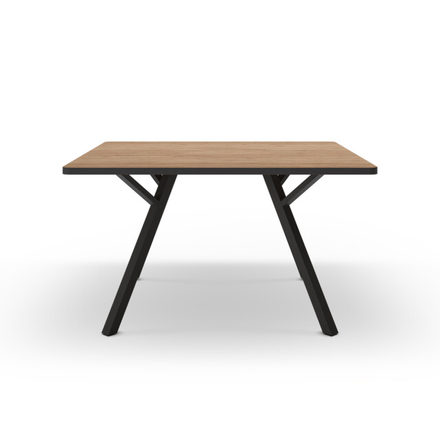 CaliCosy Vierkante tafel met zwarte metalen poten l136 x b136 cm beni 3079550 large