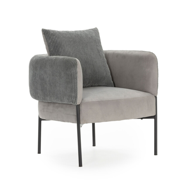 CaliCosy Fauteuil in stof met zwarte metalen poten l73 cm aruni 3078815 large