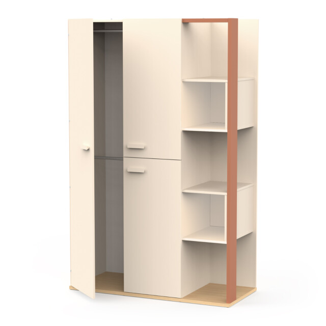 CaliCosy Kast met 3 deuren en 5 open vakken l119,7 cm camillia 3040615 large