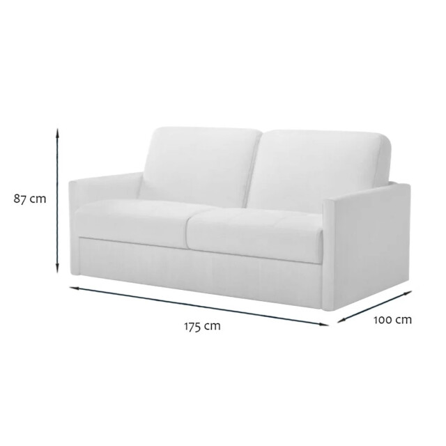 CaliCosy 3-zits slaapbank met express-opening in stof l175 cm cosenza 3034595 large