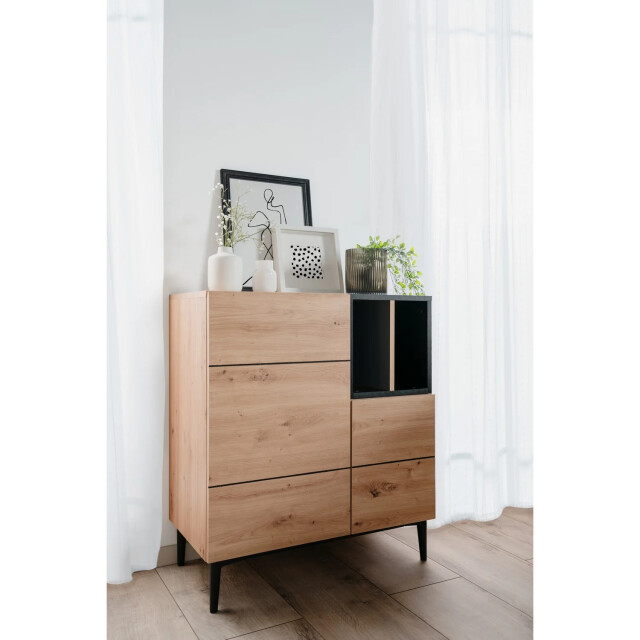 CaliCosy Buffet hoog 2 deuren 2 nissen l80 cm nola 2931922 large