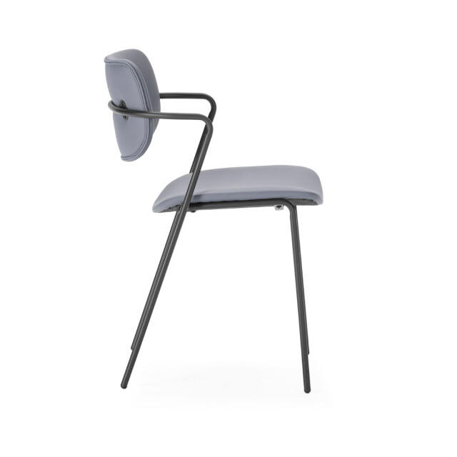 CaliCosy Set van 2 stoelen met zwarte metalen poten l49 cm maika 3078774 large