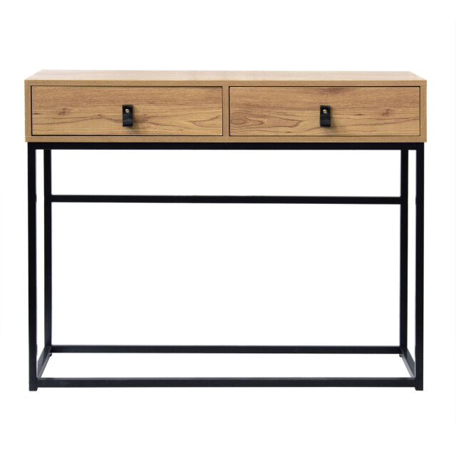 CaliCosy Console met 2 lades en eikenhouten metalen poten jill 2929662 large