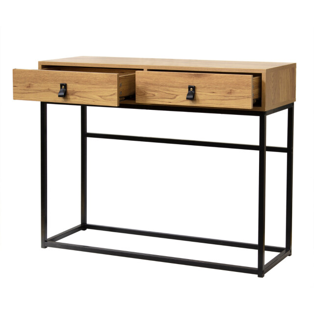 CaliCosy Console met 2 lades en eikenhouten metalen poten jill 2929662 large