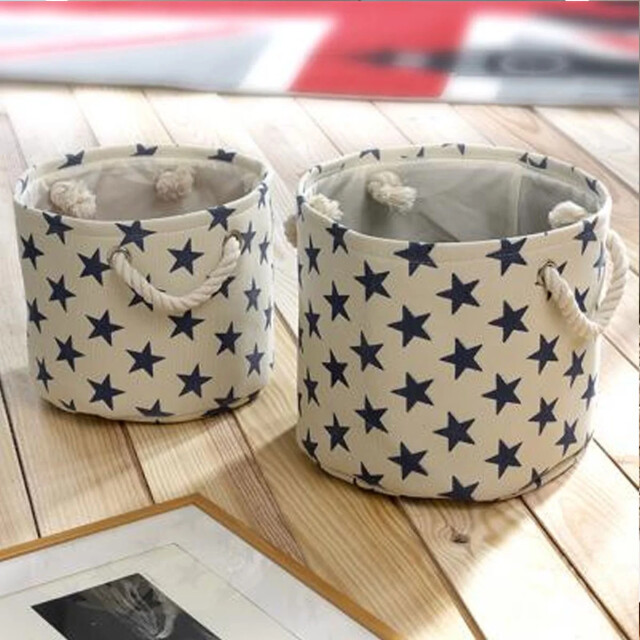 CaliCosy Set van 2 canvas manden met sterrenbeeldmotief 2928402 large