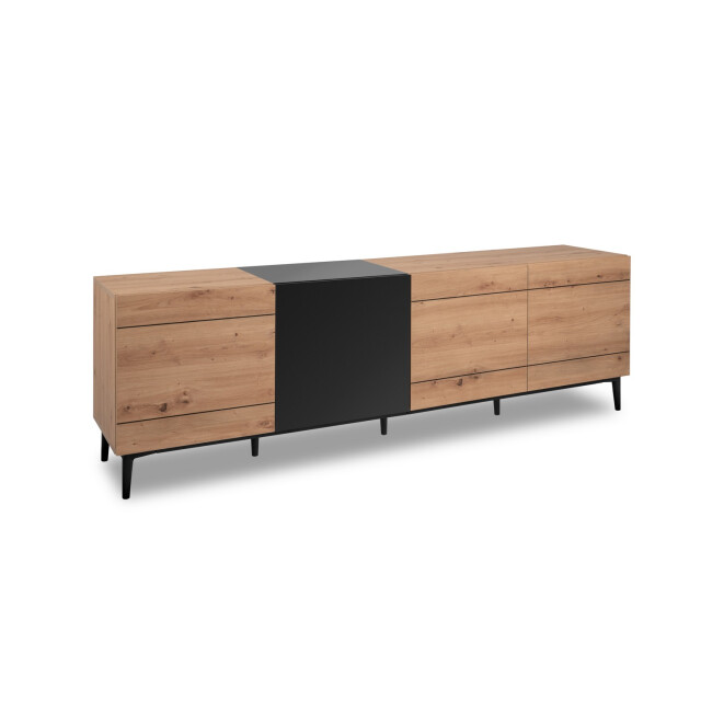 CaliCosy Buffet bas 4 deuren decor licht hout l200 cm nola 2932062 large