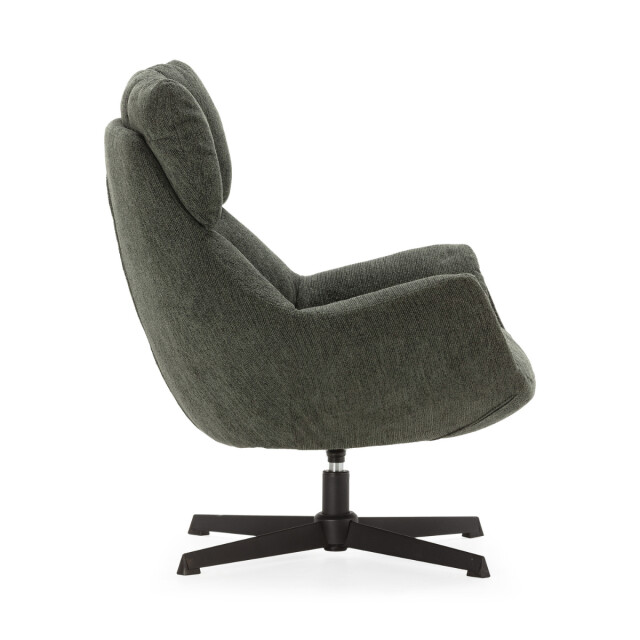 CaliCosy Fauteuil in gewatteerde stof met zwarte metalen poten h89 cm odette 3084070 large