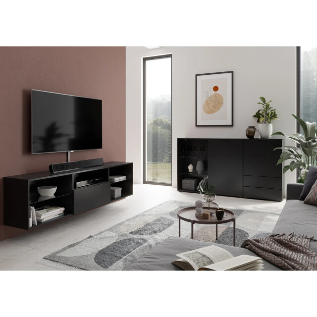CaliCosy Modulaire tv-meubel 1 lade 5 nissen donker 2929861 large