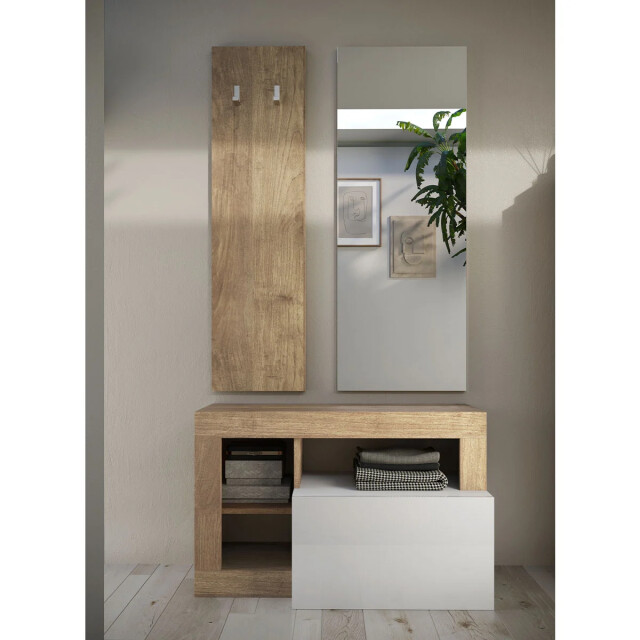 CaliCosy Set 3 stuks met klein meubel, wandkapstok en spiegel hamburg h165 cm 2930361 large