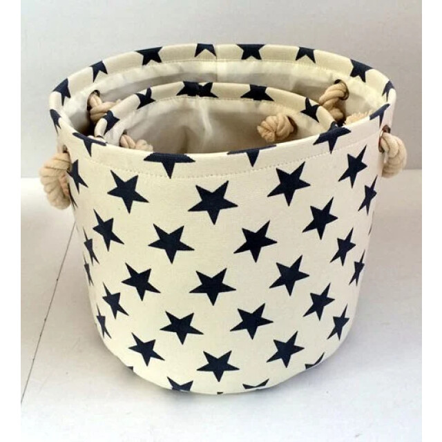 CaliCosy Set van 2 canvas manden met sterrenbeeldmotief 2928402 large