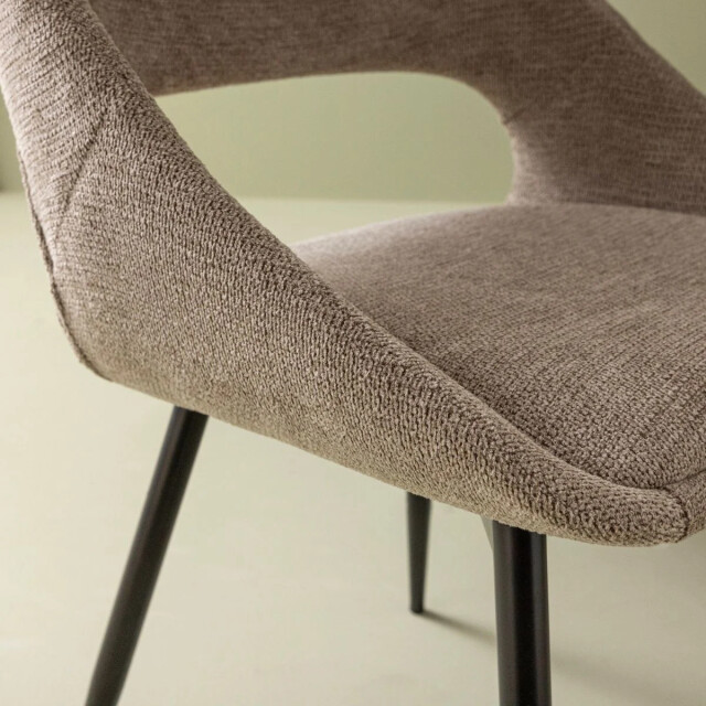 Signature Set van 2 stoelen in stof met metalen onderstel l51 cm elodie 2981041 large