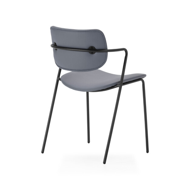 CaliCosy Set van 2 stoelen met zwarte metalen poten l49 cm maika 3078774 large