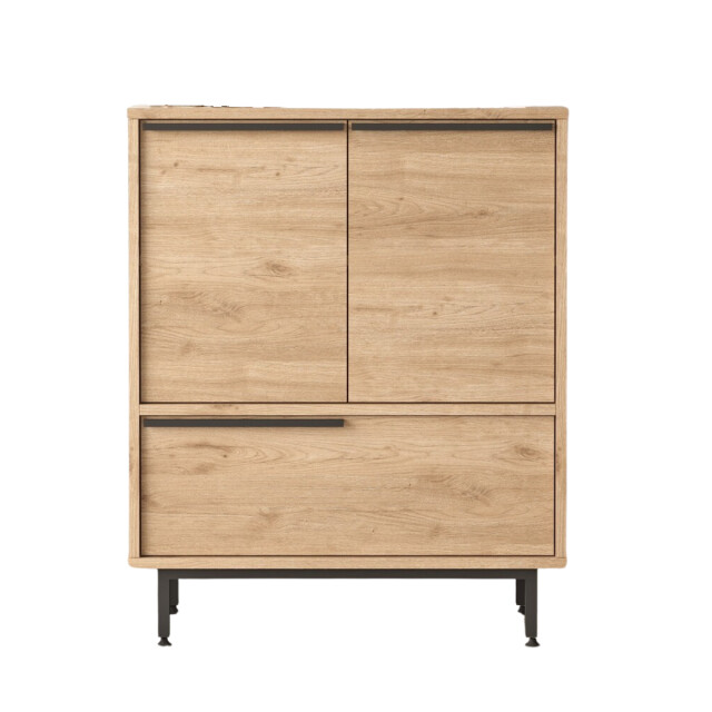 CaliCosy Schoenenkast met 2 deuren en 1 klep in notendecor h90,4 cm 3042293 large