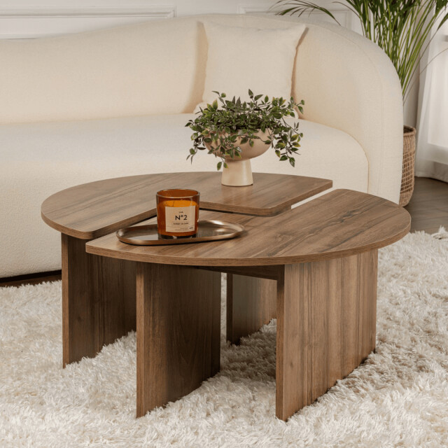 CaliCosy Set van 2 salontafels l90 cm moira 3061534 large