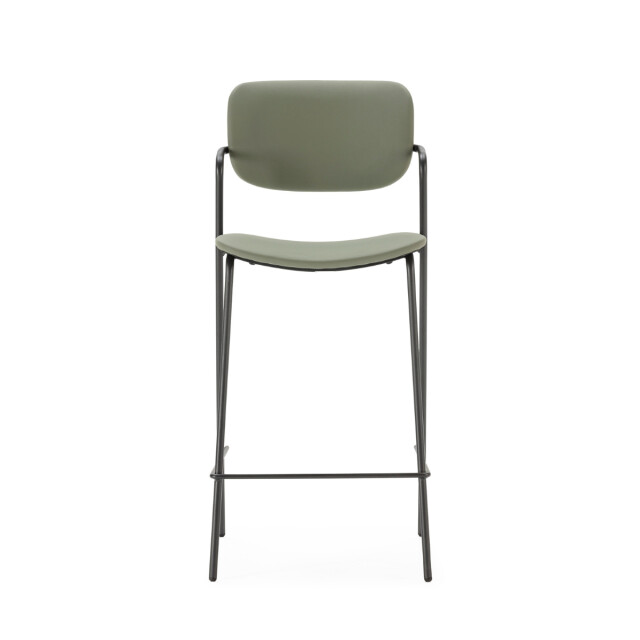 CaliCosy Set van 2 krukken met zwarte metalen poten h66 cm maika 3079157 large