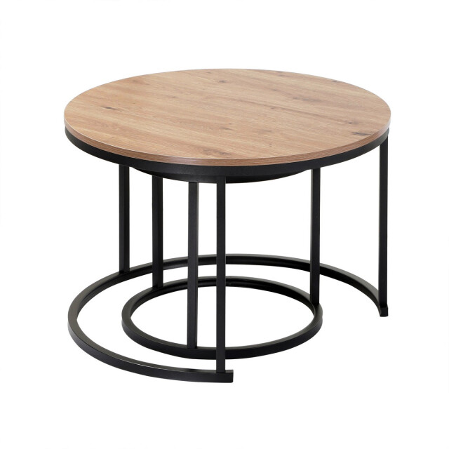 CaliCosy Set van 2 nestende ronde salontafels l70 cm 3083639 large