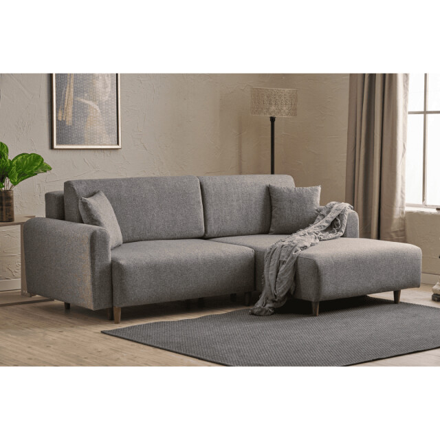 CaliCosy Hoekbank met slaapfunctie en rechtse chaise longue in stof l246 cm mane 3079648 large