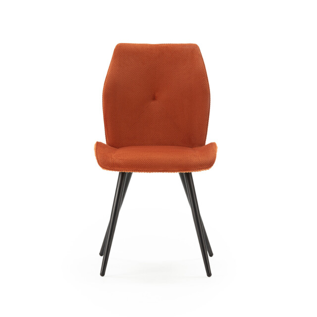 CaliCosy Set van 2 stoelen in stof met zwarte metalen poten l45 cm adaya 3078568 large
