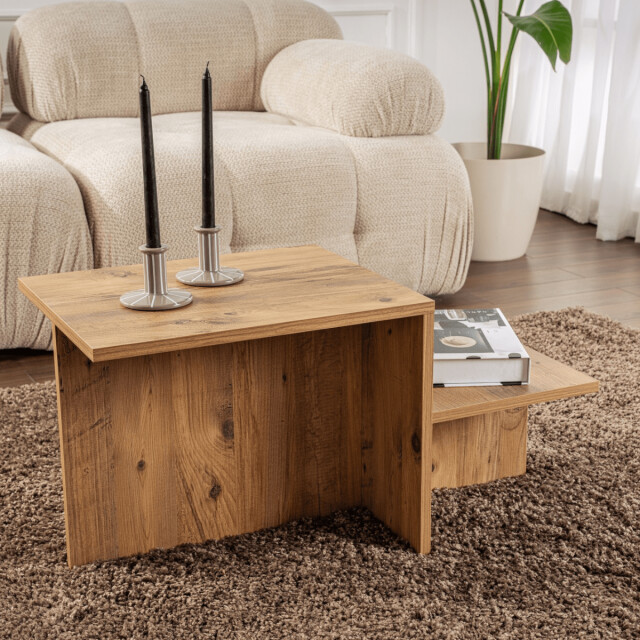 CaliCosy Salontafel 2 niveaus l80 cm harmony 3016933 large