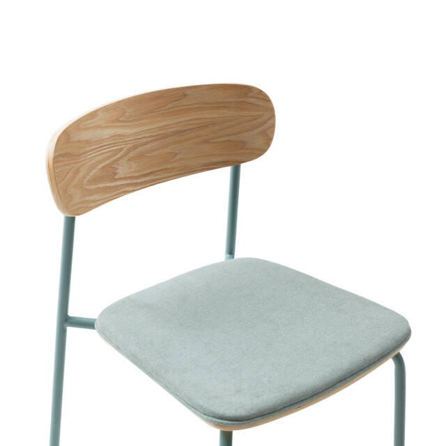 CaliCosy Set van 2 stoelen in stof met zwarte metalen poten l46 cm adriana 3078773 large