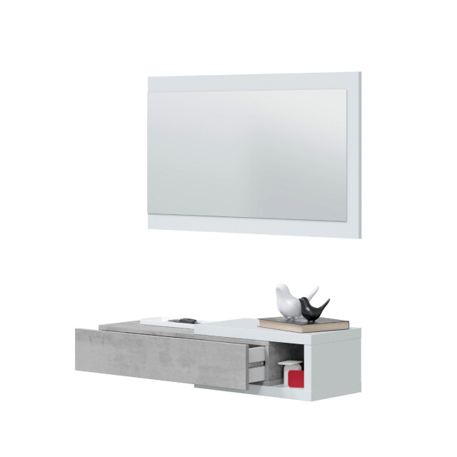 CaliCosy Hangende console omkeerbaar met 1 lade en 1 spiegel l95 cm noon 2982043 large