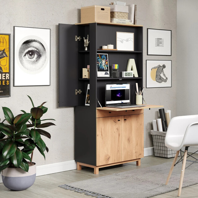 CaliCosy Bureau met multifunctionele opbergruimte h175 cm oplossing 2930380 large