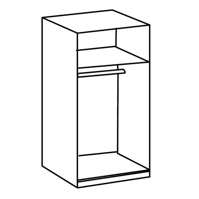 CaliCosy Kledingkast met 2 spiegeldeuren l91 cm 2937644 large