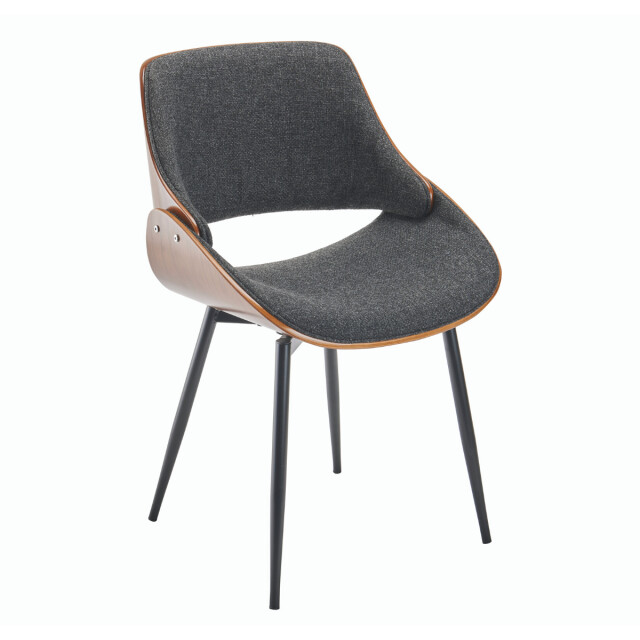 Signature Stoel met walnootafwerking en grijze stoffen zitting mannix 2929641 large