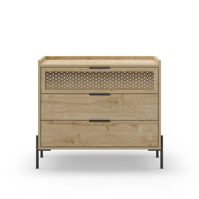 CaliCosy Ladenkast met 3 laden en metalen poten inca l90 cm 2930300 large