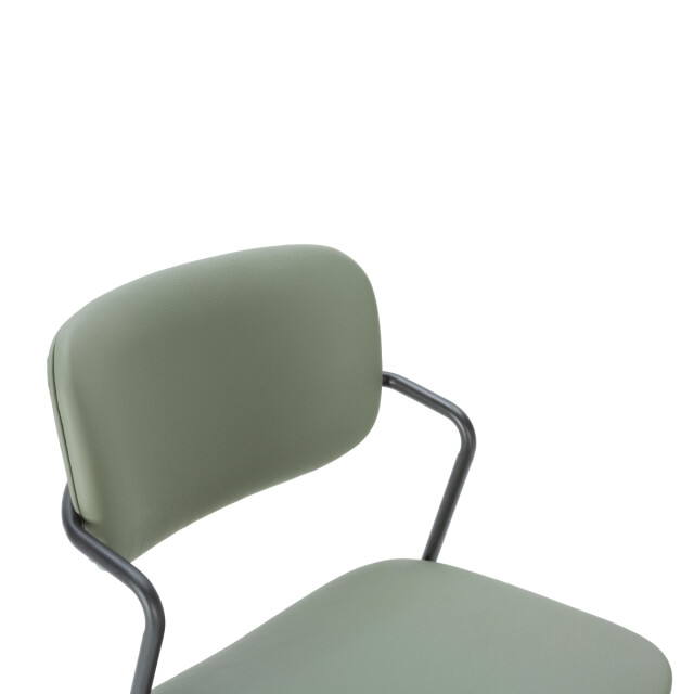 CaliCosy Set van 2 krukken met zwarte metalen poten h66 cm maika 3079157 large
