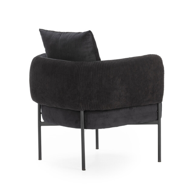 CaliCosy Fauteuil in stof met zwarte metalen poten l73 cm aruni 3078813 large