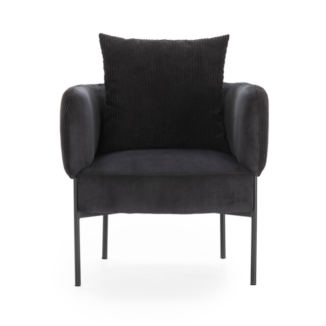 CaliCosy Fauteuil in stof met zwarte metalen poten l73 cm aruni 3078813 large