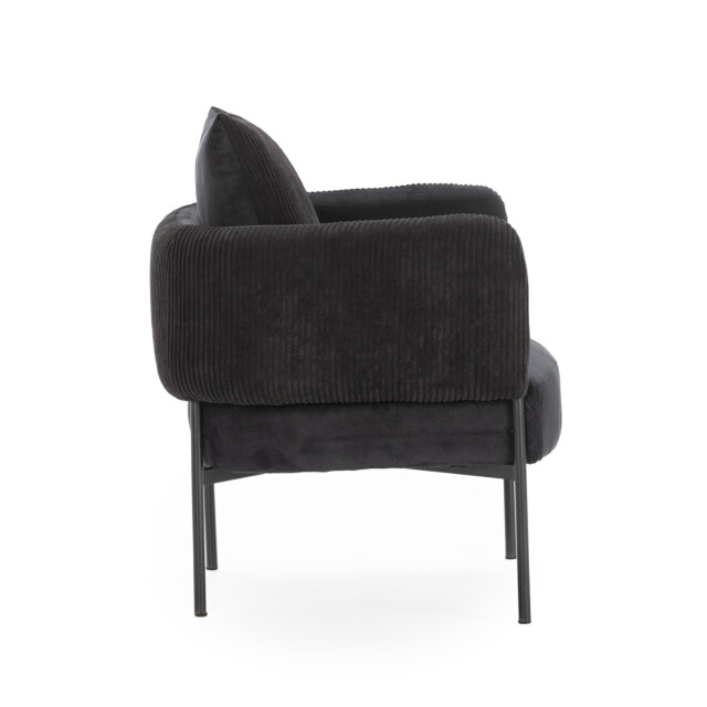 CaliCosy Fauteuil in stof met zwarte metalen poten l73 cm aruni 3078813 large