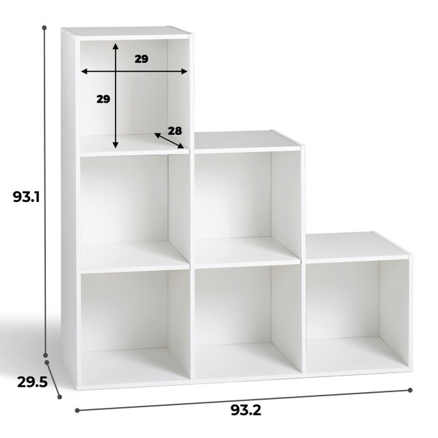 CaliCosy Opbergplank met 6 getrapte vakken 2936825 large