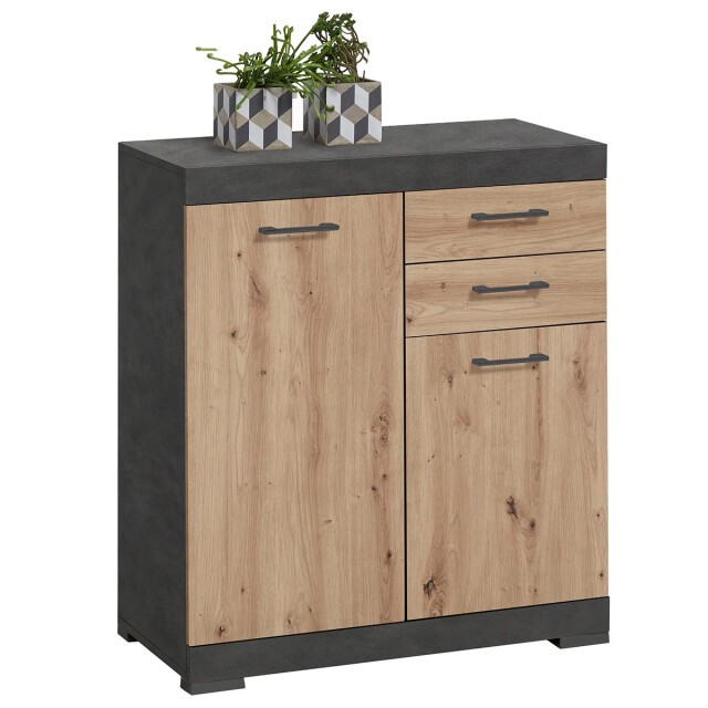 CaliCosy Dressoir met 2 deuren en 2 laden l80cm bristol 2937005 large