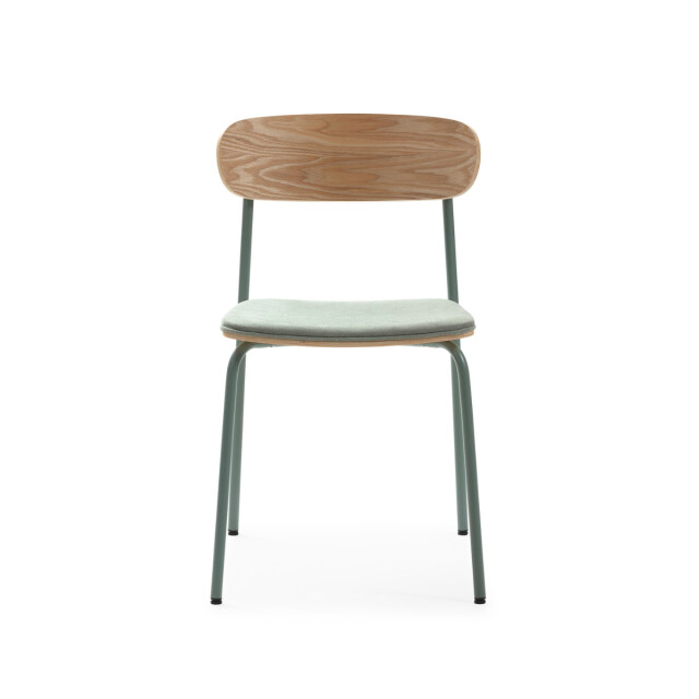 CaliCosy Set van 2 stoelen in stof met zwarte metalen poten l46 cm adriana 3078773 large
