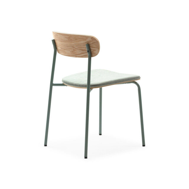 CaliCosy Set van 2 stoelen in stof met zwarte metalen poten l46 cm adriana 3078773 large