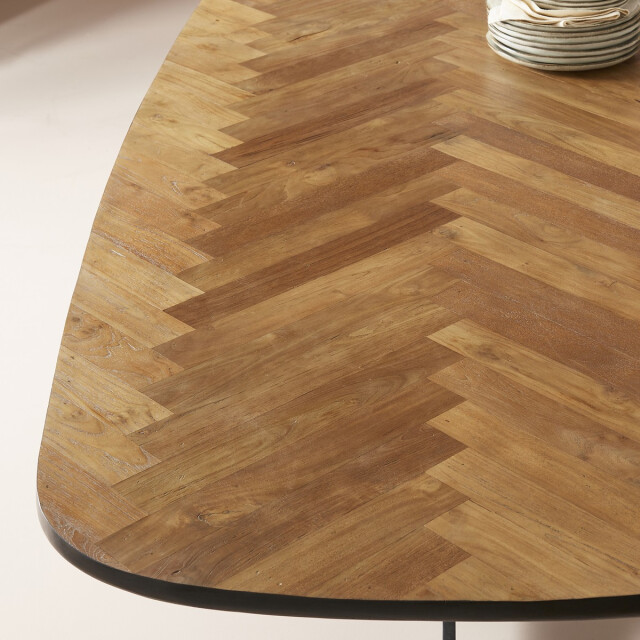 Signature Table en bois massif l220cm bernard 3150732 large