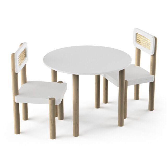CaliCosy Set tafel & stoelen wit l60 cm ochna 3094606 large