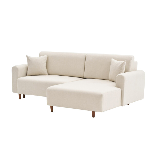 CaliCosy Hoekbank met slaapfunctie en rechtse chaise longue in stof l246 cm mane 3079647 large