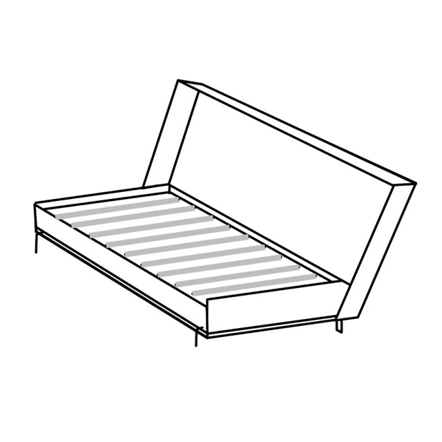 CaliCosy Opklapbaar bed horizontaal 1 persoon 90x200 l212 cm 2937665 large