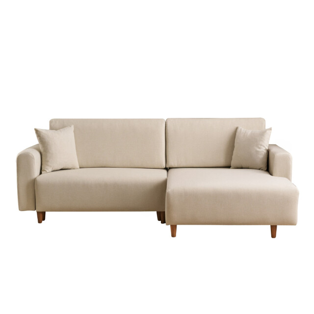 CaliCosy Hoekbank met slaapfunctie en rechtse chaise longue in stof l246 cm mane 3079647 large