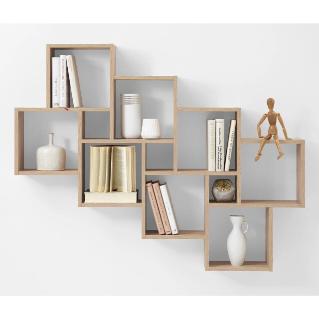 CaliCosy Wandplank met 11 zwevende compartimenten laurio 2936964 large