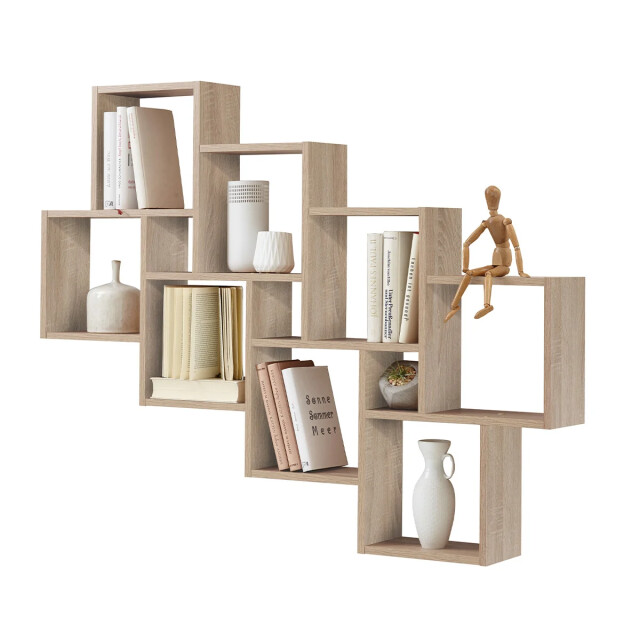 CaliCosy Wandplank met 11 zwevende compartimenten laurio 2936964 large