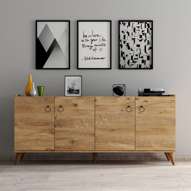 CaliCosy Buffet 4 deuren decoratie grenen atlantisch l180 cm 2930419 large