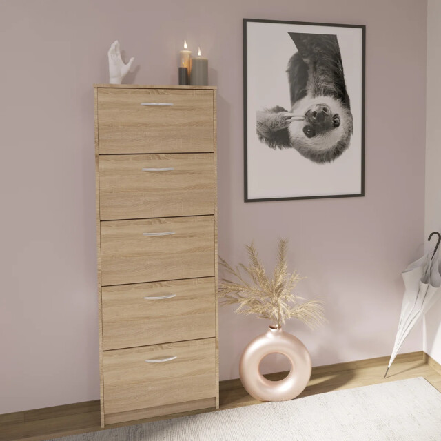 CaliCosy Schoenenkast 5 kleppen step l58,5 x h168,5 cm 2937179 large